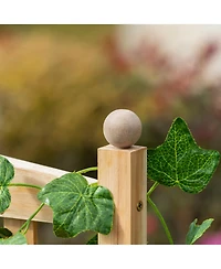 Outdoor 24" x 12" Backyard Plant Bed w/ Strong Wooden Design