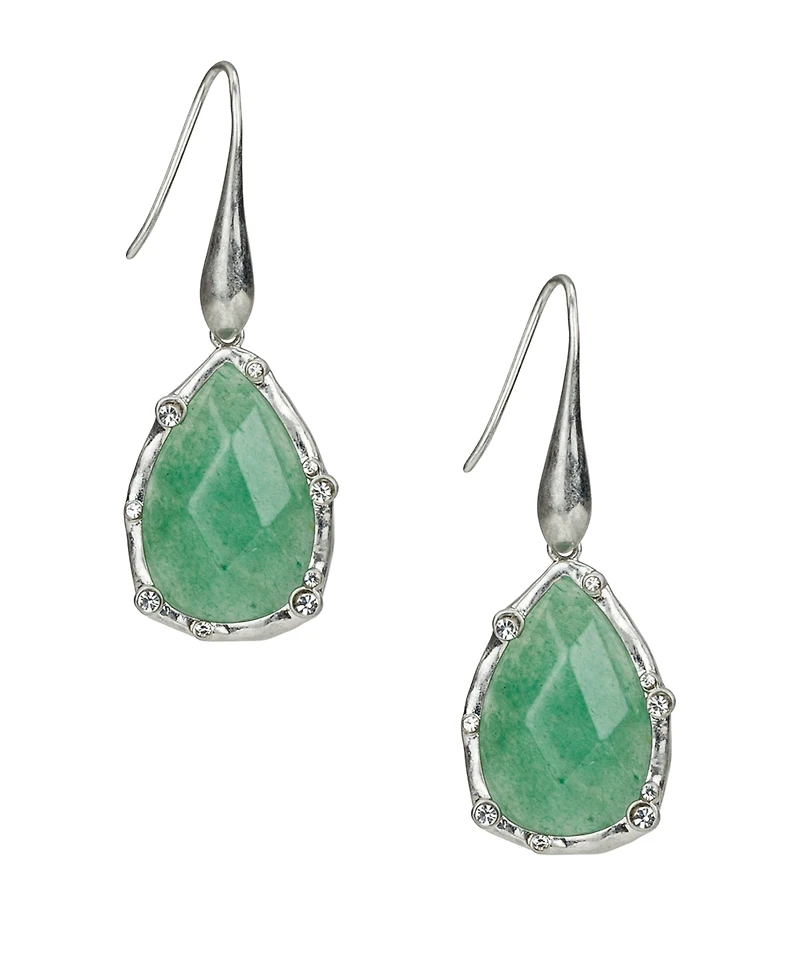 Patricia Nash Rhodium-Plated Tear Drop Earrings