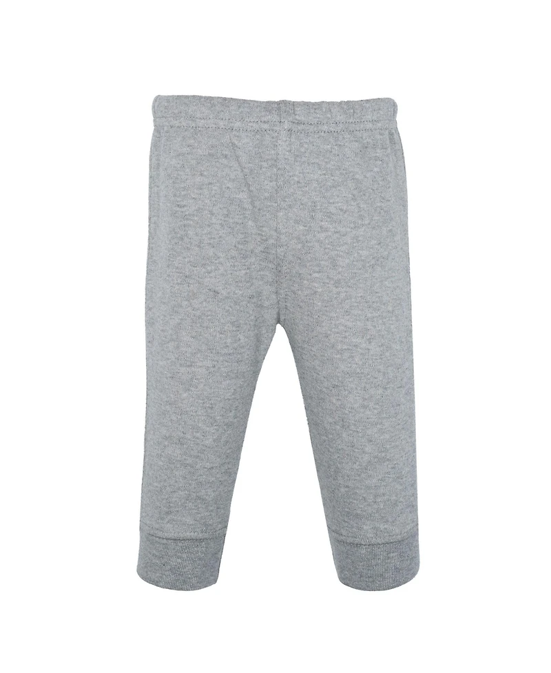 Hudson Baby Toddler Boys Cotton Pants and Leggings, Varsity Sports Stripe