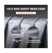 Sugift Heavy Duty Tarp 20x30 ft 10 Mil Waterproof Poly Tarp Cover