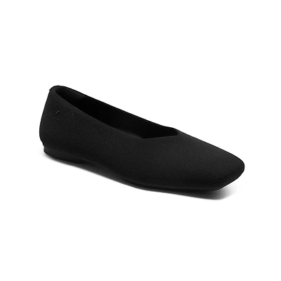 Vivaia Women's Margot Square-Toe V-Cut Slip on Ballet Flats