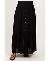 Black Smocked Waist