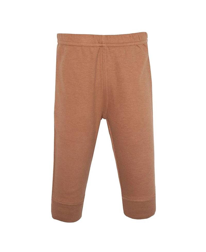 Hudson Baby Toddler Boys 4piece Cotton Pants and Leggings, Modern Neutral Strip