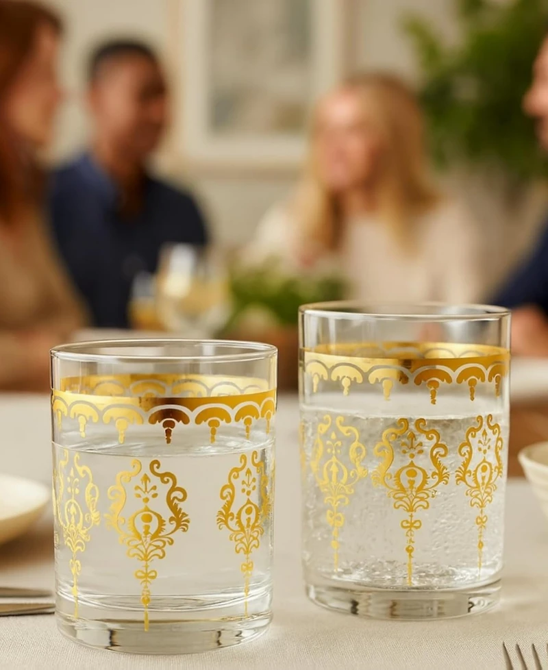 The Wine Savant Moroccan Glass Tumblers, Set of 2