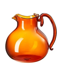 The Wine Savant Italian Design 25 oz. Amber Glass Pitcher