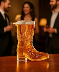 The Wine Savant Western Cowboy Boot 27 oz. Glass Decanter