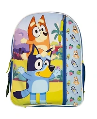 Bluey piggybacking Bingo Nylon Kids 16" School Backpack for Girls and Boys