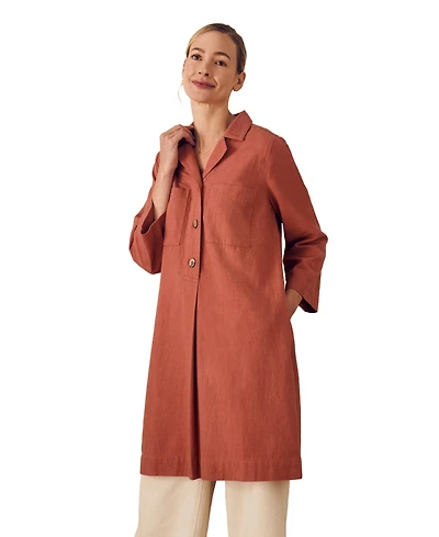 Celtic & Co. Women's Placket Detail Knee Length Dress