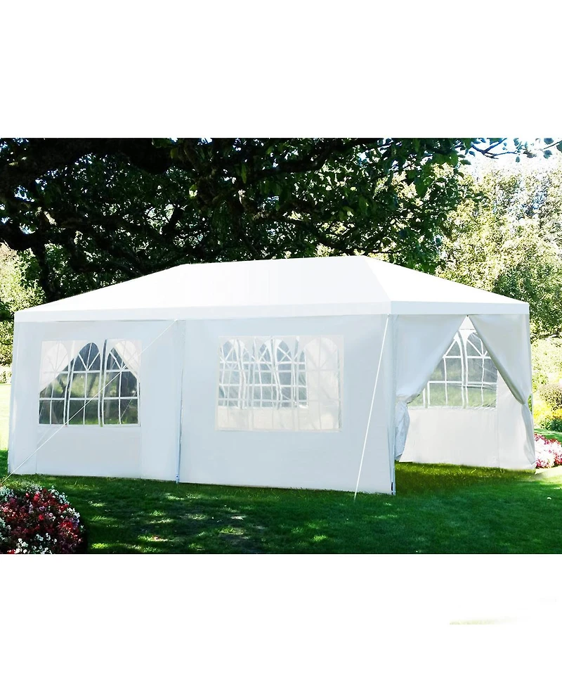Gymax 10'x20' Heavy Duty Canopy Party Gazebo Cater Event Wedding Tent With Side Walls