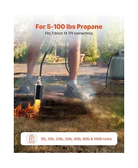 Sugift Propane Torch Weed Burner High Output 1 800 000 Btu with 10 ft Hose