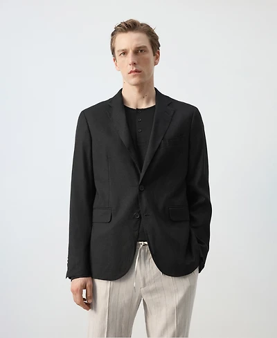 Mango Men's Slim-Fit Linen-Blend Suit Jacket