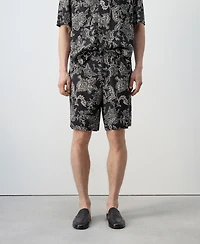 Mango Men's Slim-Fit Printed 8.54" Bermuda Shorts