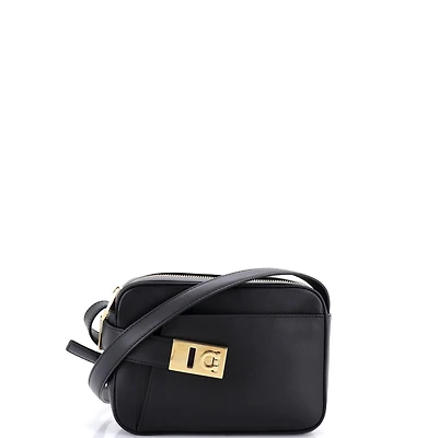 Pre-Owned Salvatore Ferragamo Gancini Archive Camera Bag Leather