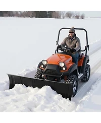 Sugift Snow Plow Kit 48inche Universal Snow Plow Attachment Height and Left-Right Adjustable