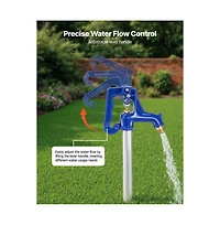 Sugift Frost Proof Yard Hydrant 5.24FEET Freeze-Proof Outdoor Faucet with 36" Bury Depth