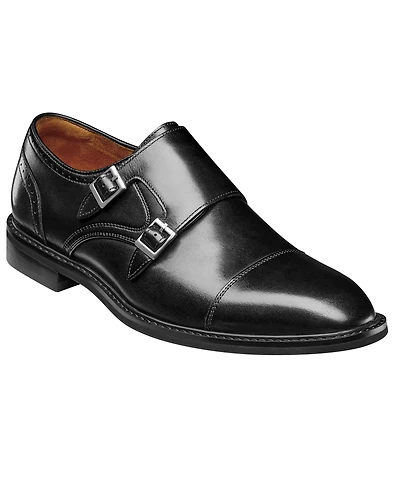 Stacy Adams Men's Boswell Cap Toe Double Monk Strap Shoe