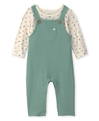 Carter's Baby Boy's Dinosaur Top and Overall 2-Piece Set