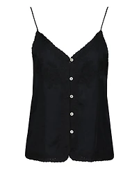 Bishop + Young Women's Anya Button Front Embroidered Cami