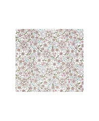 Hudson Baby Girl Cotton Poly Flannel Receiving Blankets, Outline Floral Soft Pink, One Size