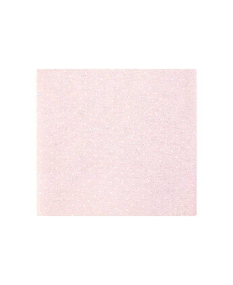 Hudson Baby Girl Cotton Poly Flannel Receiving Blankets Bundle 7-Pack, Tiny Rose, One Size
