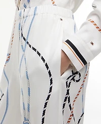 Tommy Hilfiger Women's Printed Wide-Leg Pants