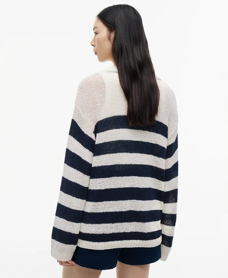 Tommy Hilfiger Women's Cotton Nautical Stripe Sweater