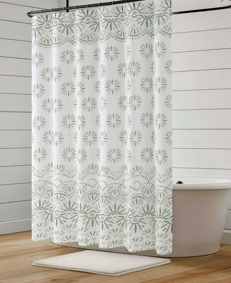 Jessica Simpson Fabric 13-Pc. Shower Curtain Set With Hooks
