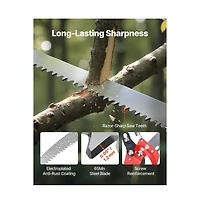 Sugift Manual Pole Saw 3.87-27 feet Extendable Pole Tree Pruner with Scissors