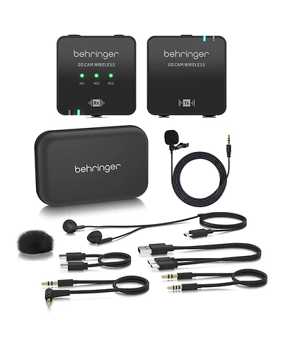 Behringer Go Cam Wireless Digital Clip-On Microphone System for Content Creators