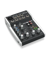 Behringer Xenyx 502S Premium Analog 5-Channel Mixer, Bundle with TAPH100 Headphones and Xlr Microphone Cable