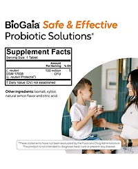BioGaia Kids Probiotic Chewables for Digestive Support, Promote Regularity and Ease Tummy Troubles, Ages 3+, Allergen Free, 30 Count