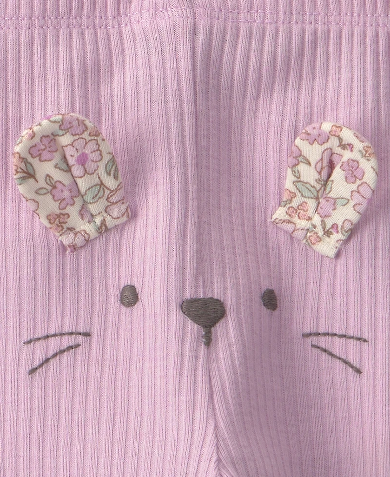 Carter's Baby Girl's Bunny Bodysuit & Pant 3-Piece Set