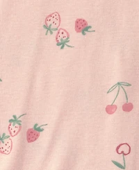 Carter's Baby Girl's Strawberry Bodysuit & Pant 3-Piece Set