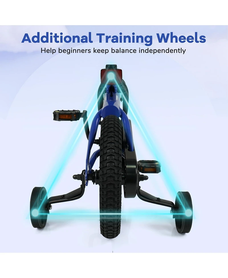 Mecale Kids Bike with Removable Training Wheels