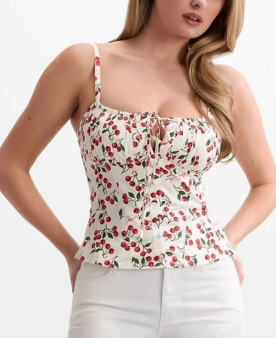 Guess Women's Marilyn Sweetheart Neck Bustier Top
