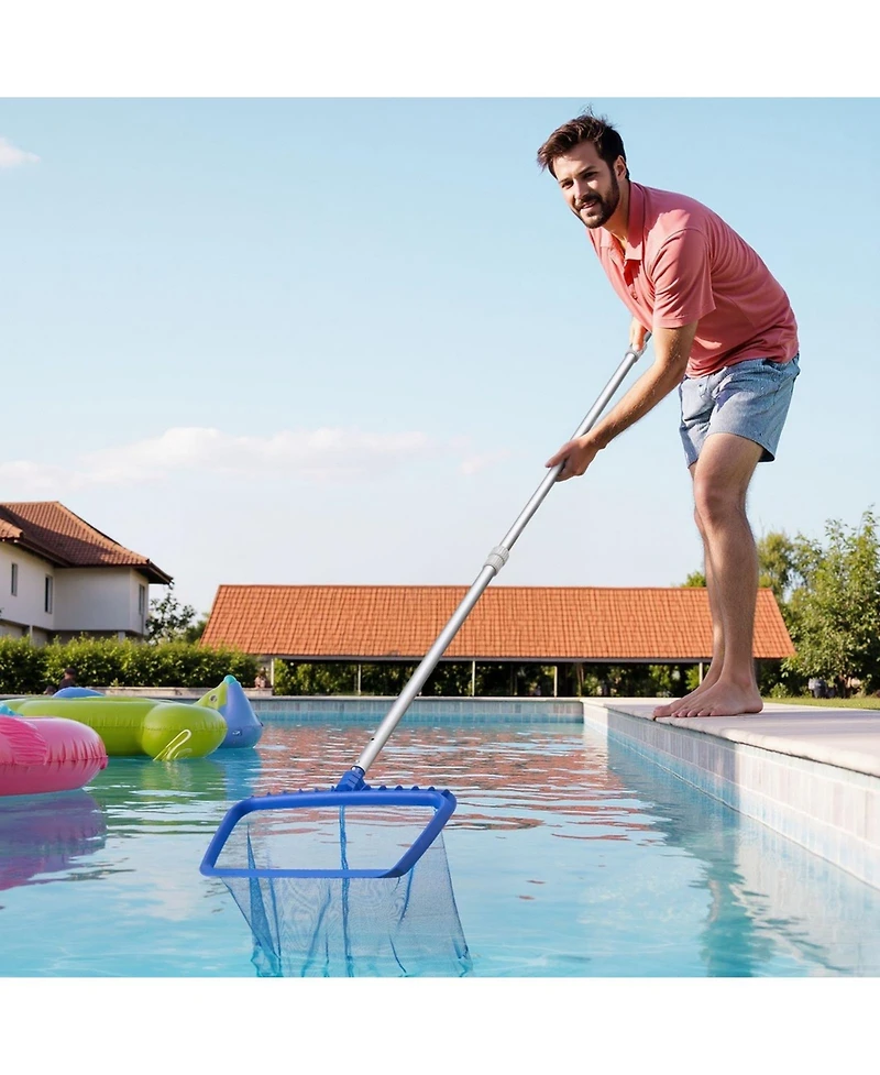 Sugift Pool Pole 3.4 to 15 Feet Telescoping Swimming Pool Cleaning Poles