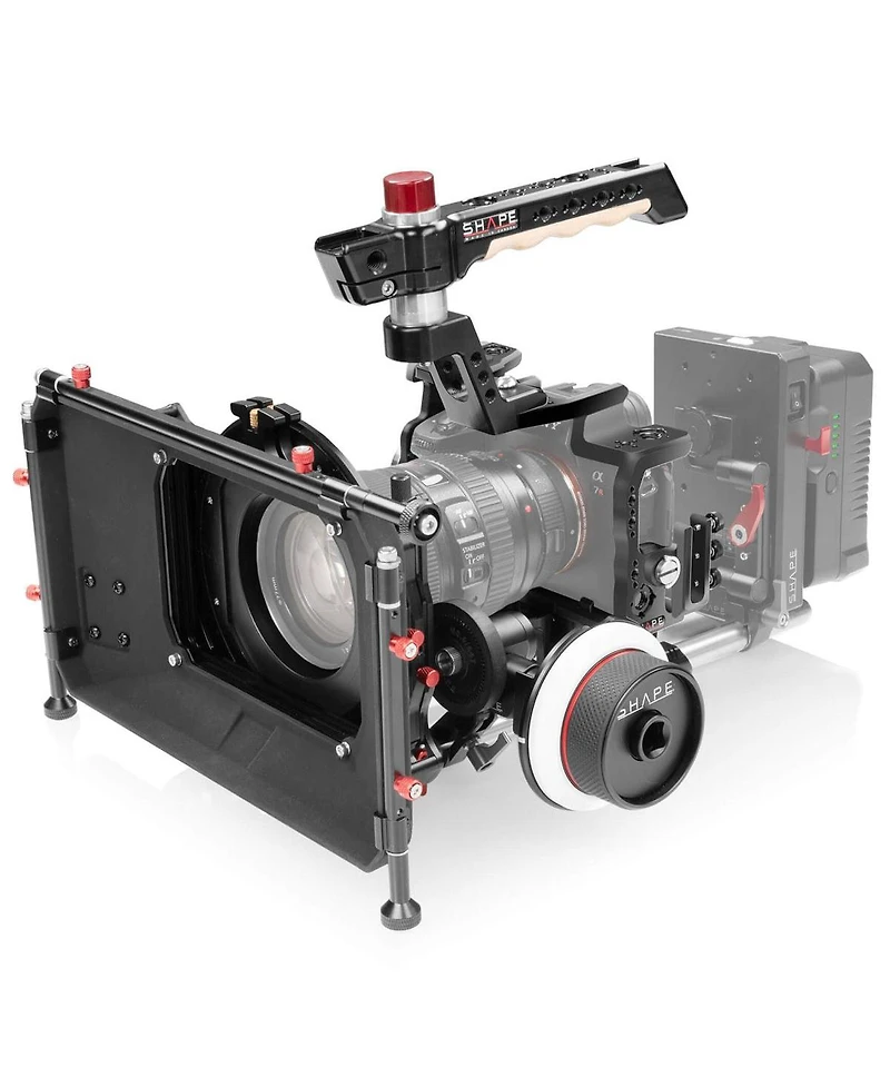 Shape Cage with Matte Box and Follow Focus for Sony Alpha a7R Iv Camera