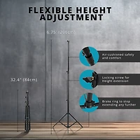 Flashpoint Pro Heavy-Duty Air-Cushioned Auto Light Stand