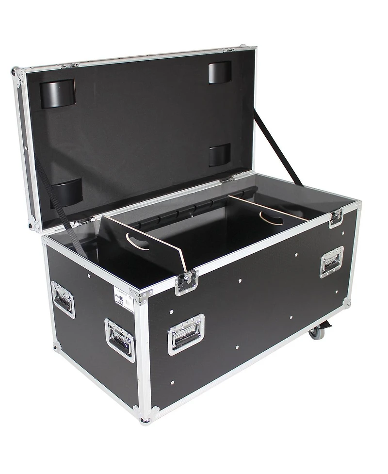 ProX Xs-UTLD1 Large Utility Case with Divider and 4" Caster Wheels