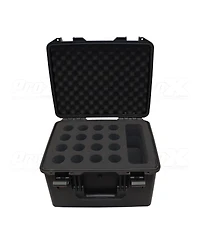 ProX Xm-1216MIC VaultX Watertight Microphone Case with Custom Foam Insert, Holds 16 Handheld Units