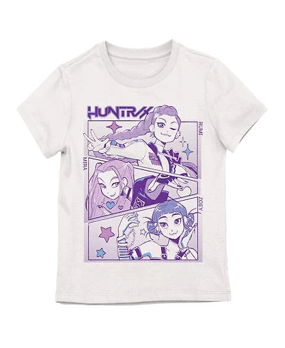 Kpop Demon Hunters Girls Character Line Art Youth Short Sleeve Tee