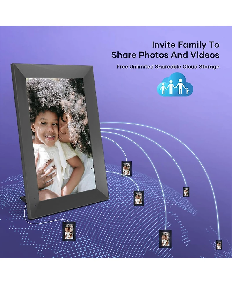 Cozyla 10.1" Wxga Wi-Fi Touchscreen Digital Picture Frame