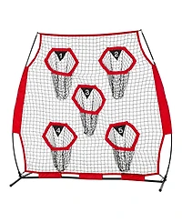 Mecale 6 x 6 Ft Football Trainer Throwing Net with Carry Case