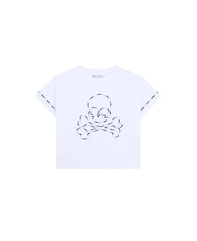 Scalpers Little/ Big Girls Embskulltee