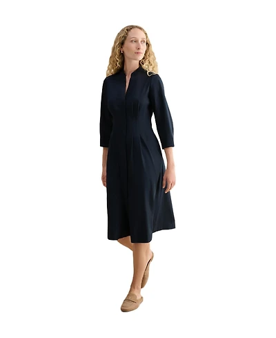 Hobbs London Women's Carmen Sleeveless Button Front Dress