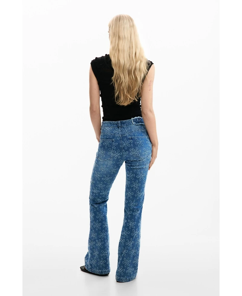 Desigual Women's Flared denim trousers