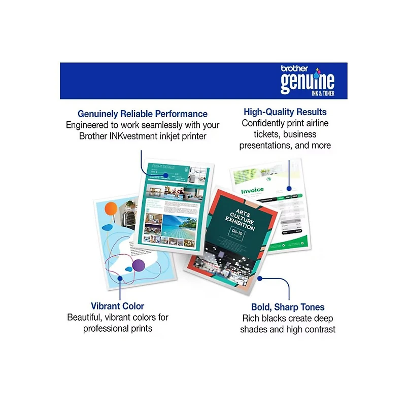 Brother Genuine 3-Pack High Yield Color Ink Cartridges