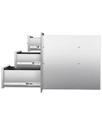 Sugift Triple-Access Stainless Steel Outdoor Kitchen Drawers 18.11in W x 23.23in D x 23.23in H