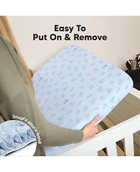 KeaBabies 2pk Soothe Fitted Crib Sheets Neutral, Baby Sheets, Fits Standard Nursery Mattress