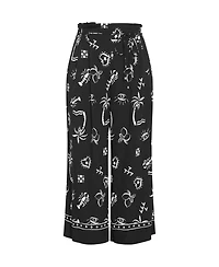 City Chic Women's Resort Border Print Pant